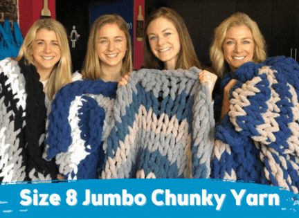 Chunky Knit Blanket - Bring Your Own Yarn